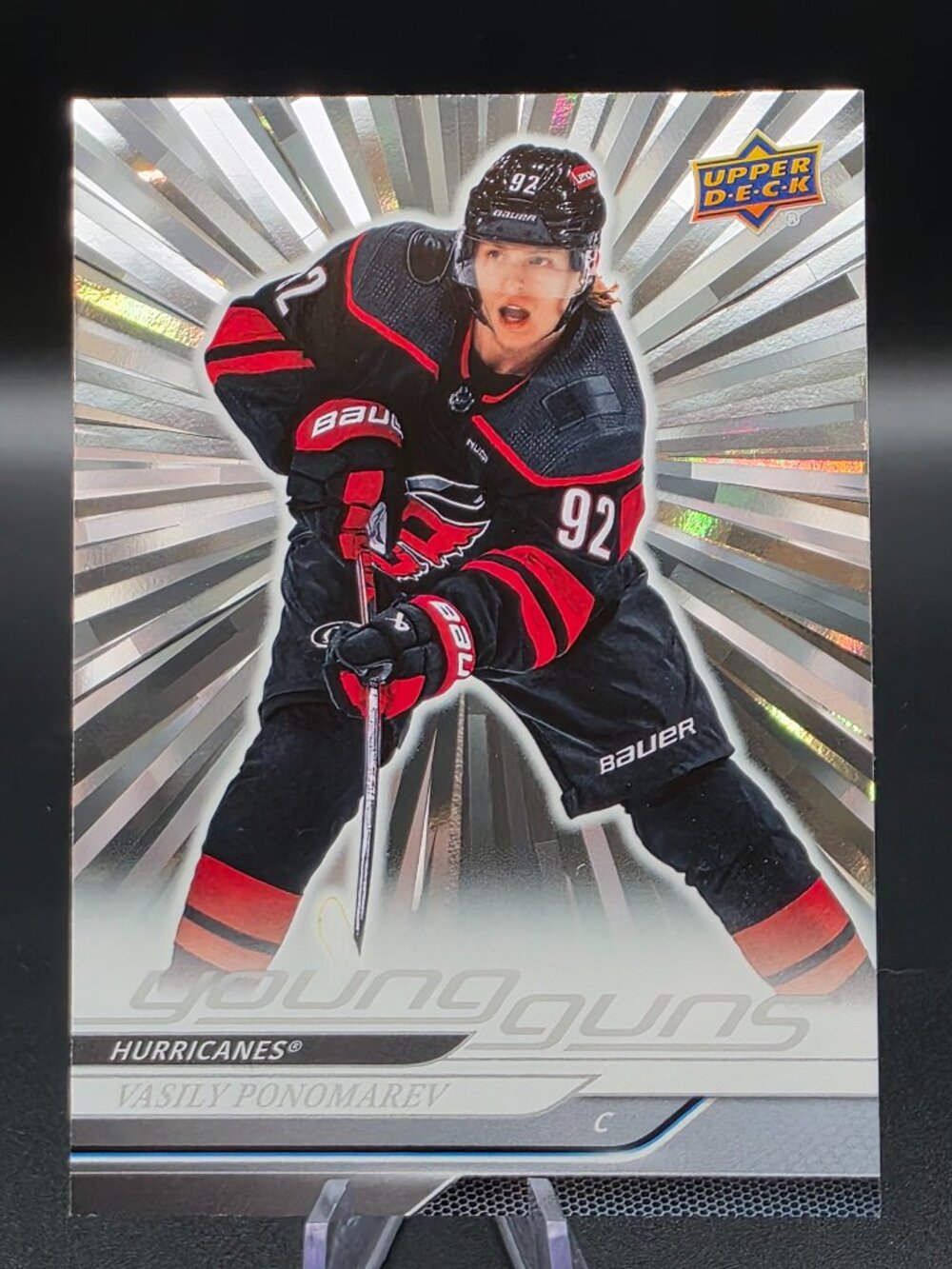 2024-25 Upper Deck Series 2 Vasily Ponomarev Young Guns Outburst #472 Rookie RC